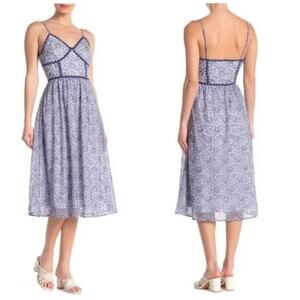 NSR Prairie Lace Midi Dress Blue Cottagecore {ZZ47}